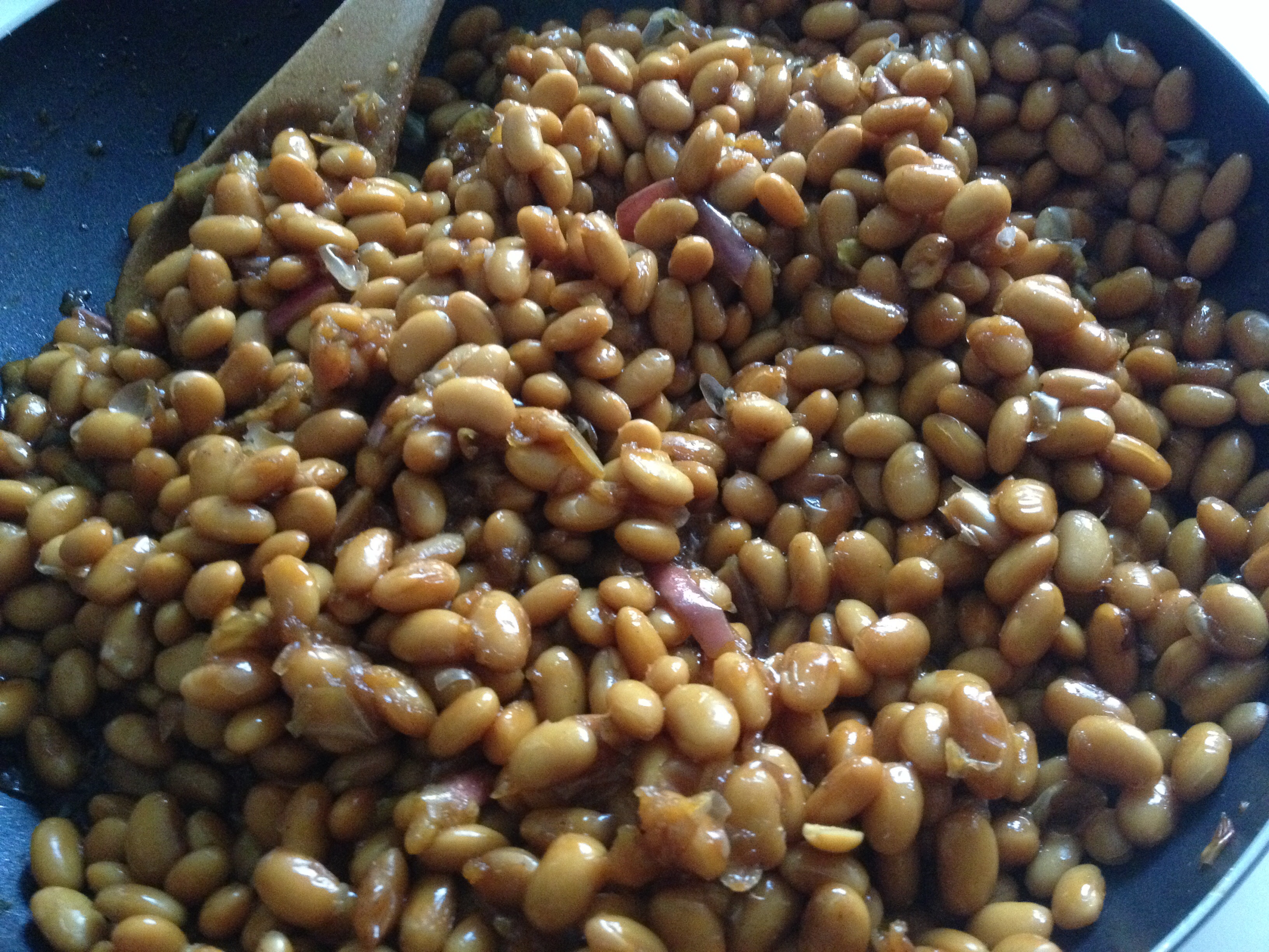 Sweet Soya Beans baking 